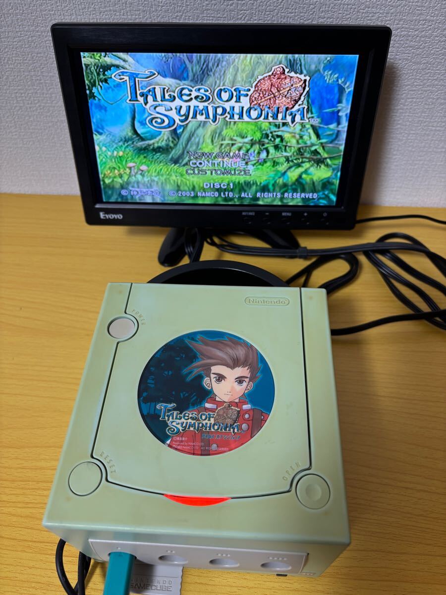 !_ Game Cube корпус рабочий товар [ темно-красный .i плюс упаковка simf.nik зеленый выпуск simf.nia] коробка руководство пользователя [GC] серийный совпадение 