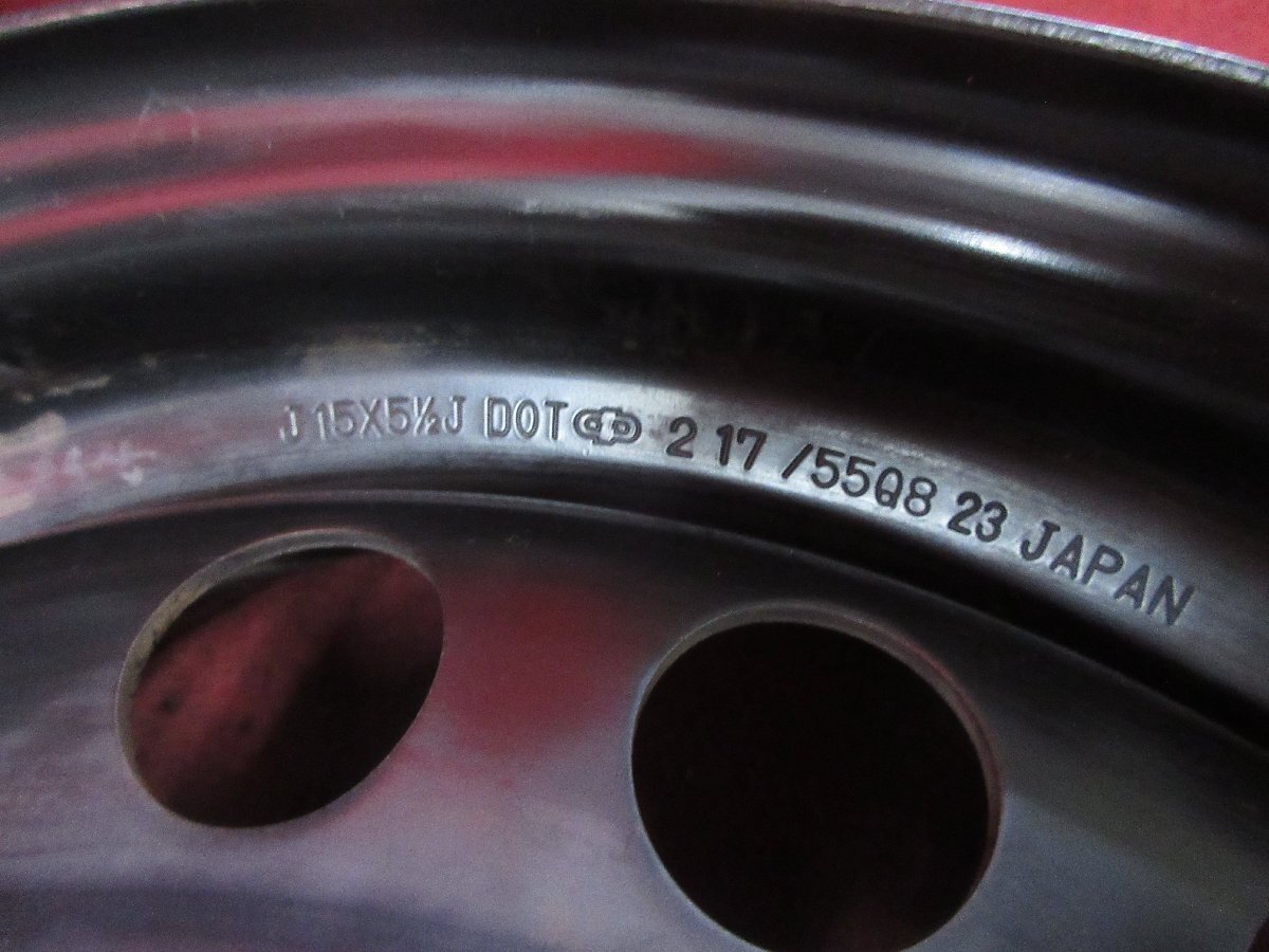 スチール ホイール 4本 ホンダ GB5 6 7 8 フリード ハイブリッド G 純正 15×5.5J 5穴 PCD 114.3 +50 ハブ径 64 刻印:TDK◆51471H_画像7