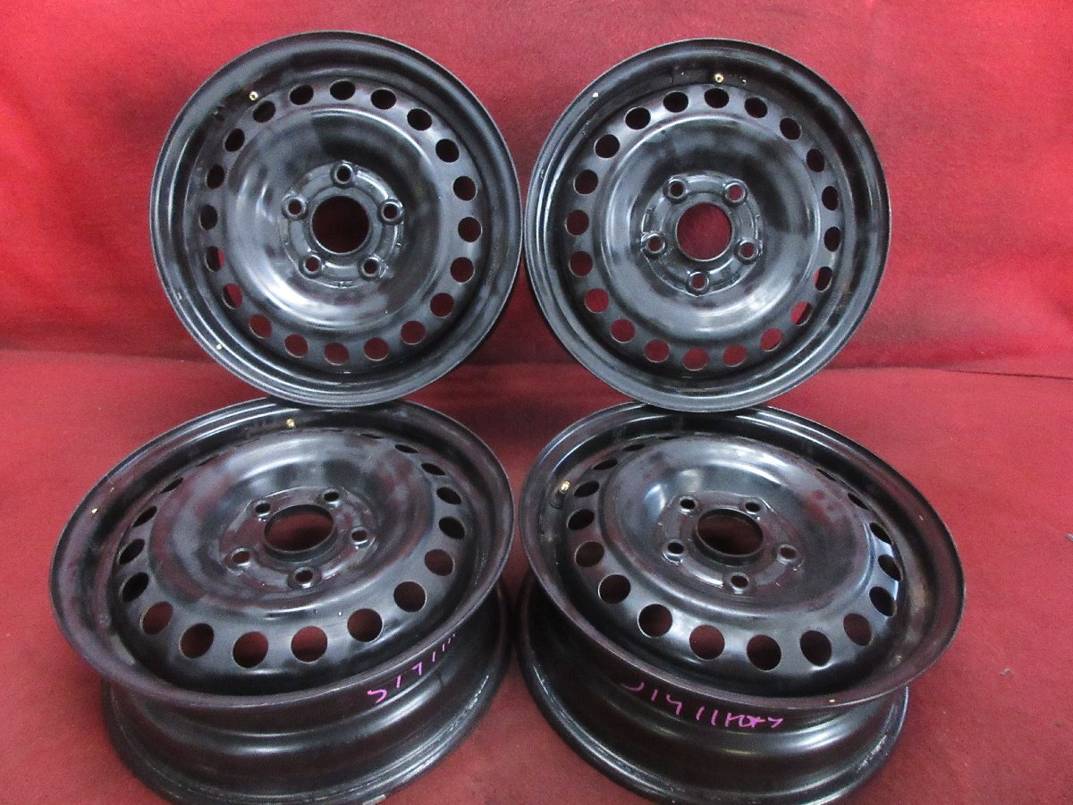 スチール ホイール 4本 ホンダ GB5 6 7 8 フリード ハイブリッド G 純正 15×5.5J 5穴 PCD 114.3 +50 ハブ径 64 刻印:TDK◆51471H_画像1