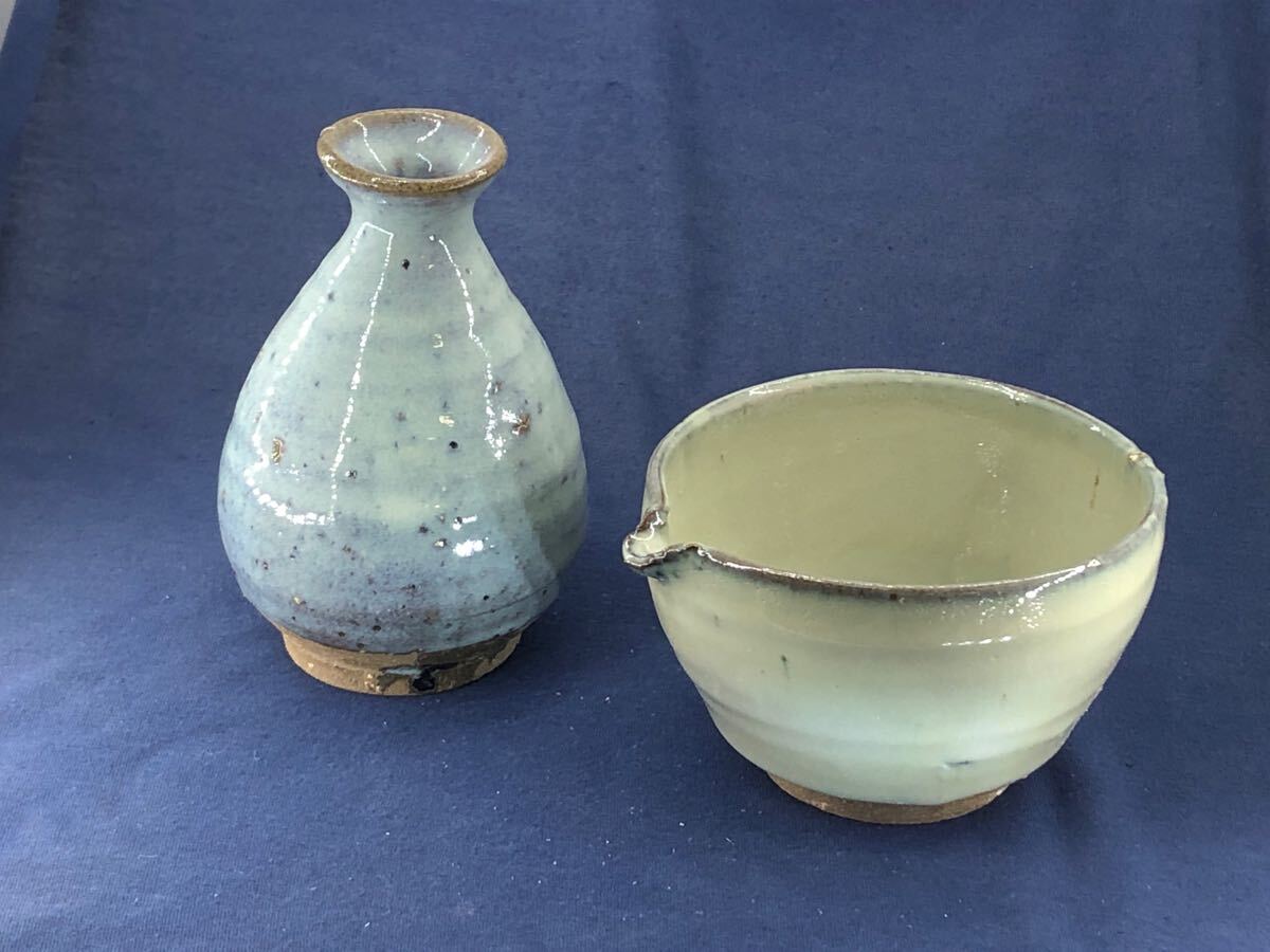 限定SALE】唐津焼 徳利&片口 ワラ灰釉 セット G-2(酒器)|売買 限定SALE】唐津焼 徳利&片口 ワラ灰釉 セット G-2(酒器)|売買