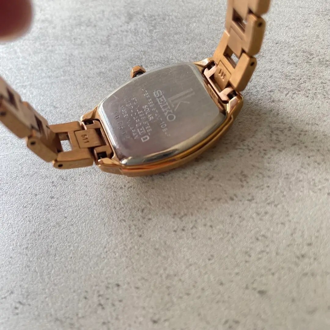 稼動品 SEIKO lk セイコールキア トノー ピンクゴールド 稼動品 SEIKO lk セイコールキア トノー ピンクゴールド
