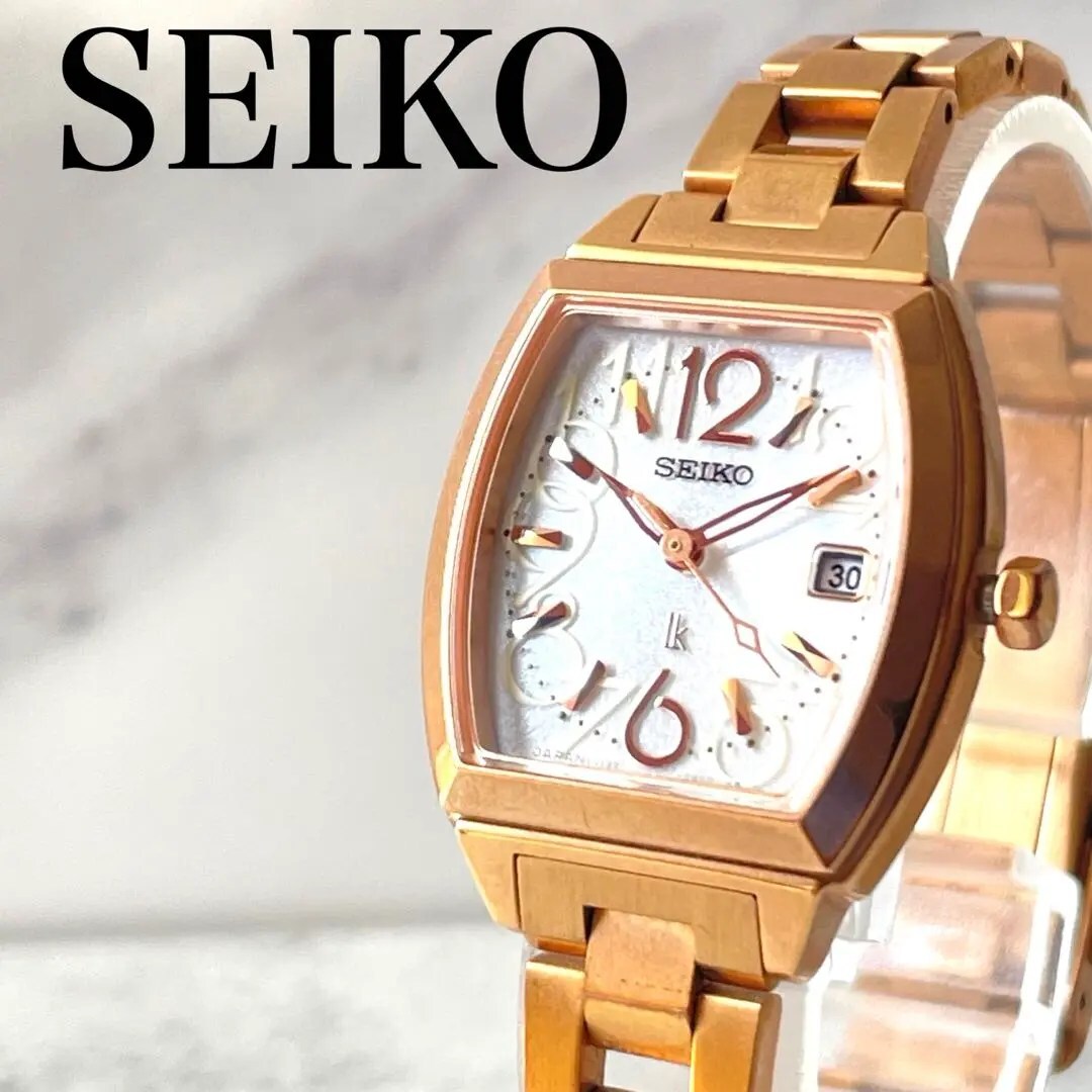 稼動品 SEIKO lk セイコールキア トノー ピンクゴールド 稼動品 SEIKO lk セイコールキア トノー ピンクゴールド
