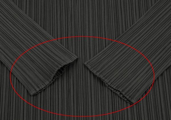 プリーツプリーズPLEATS PLEASE ハイネックカットソー グレー4