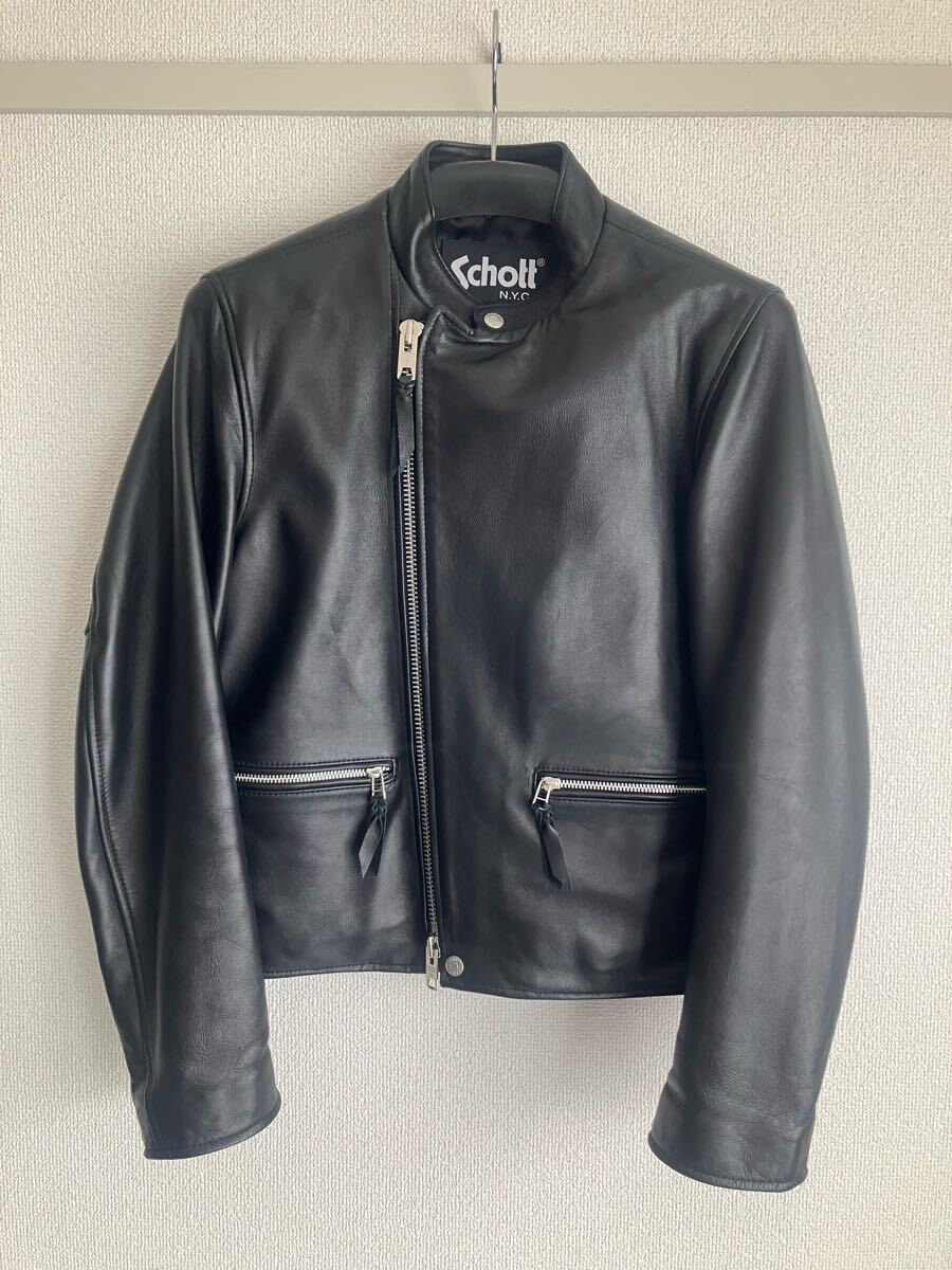 schott× JOURNAL STANDARD ライダースジャケット シングル schott× JOURNAL STANDARD ライダースジャケット シングル