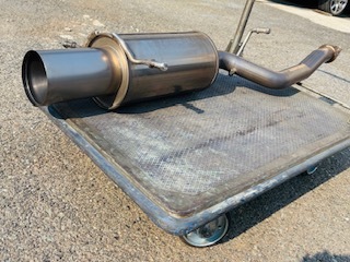 GDB　GDA　STIチタンマフラー　純正オプション　中古