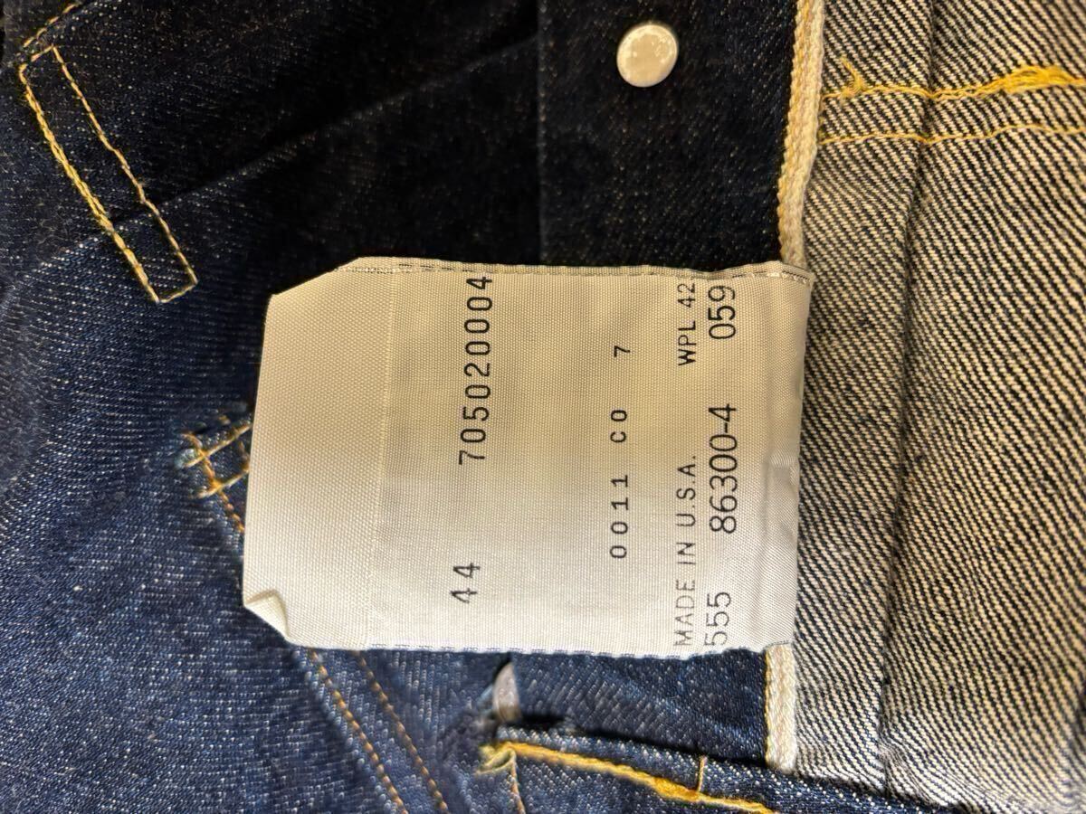 美品 希少 Levi's 507xx 2nd 44 バレンシア工場製 ビッグE 555 美品 希少 Levi's 507xx 2nd 44 バレンシア工場製 ビッグE 555
