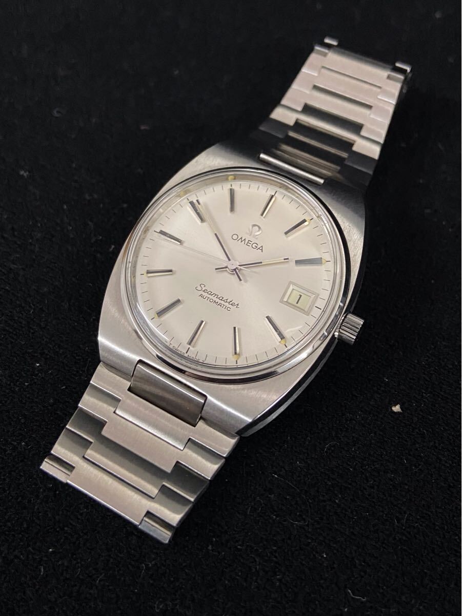 E480☆OMEGA オメガ Seamaster シーマスター デイト シルバー E480☆OMEGA オメガ Seamaster シーマスター デイト シルバー