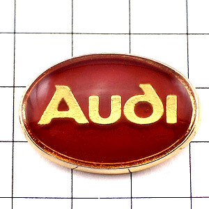 ピンバッジ?アウディ車エンブレムドイツ楕円 AUDI GERMANY DEUTSCHLAND◆フランス限定ピンズ◆レアなヴィンテージものピンバッチ