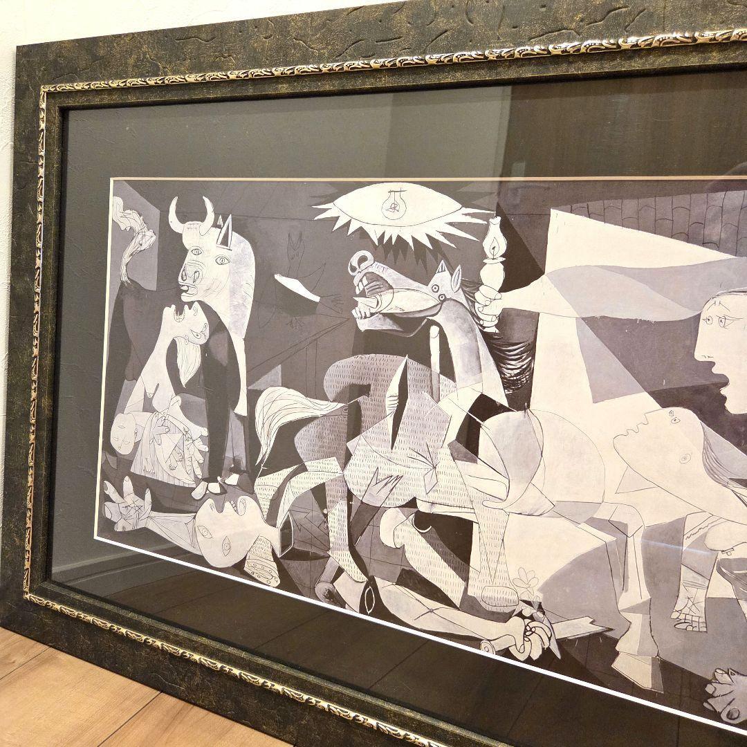 レア】ピカソ Picasso ゲルニカ 額装 アートフレーム(雑貨 レア】ピカソ Picasso ゲルニカ 額装 アートフレーム(雑貨