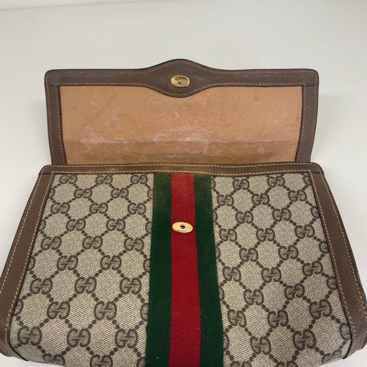 755228/ GUCCIグッチ シェリーライン GG柄セカンドバッグ 総柄 755228/ GUCCIグッチ シェリーライン GG柄セカンドバッグ 総柄