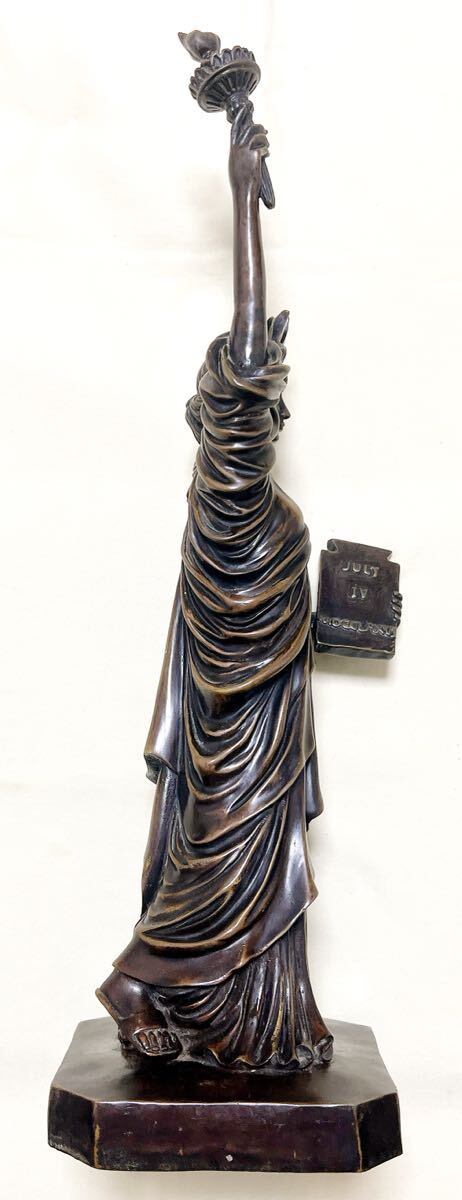 金属工芸 アメリカ 自由の女神 ブロンズ風 高さ44cm彫像 彫刻 金属工芸 アメリカ 自由の女神 ブロンズ風 高さ44cm彫像 彫刻