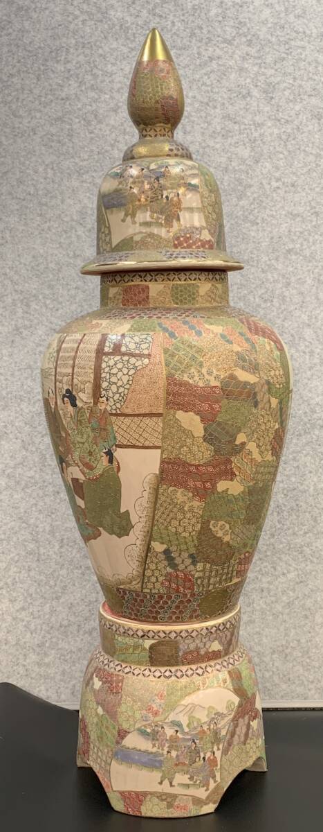 0000-03157 1円出品 骨董品 壺 飾り壺 薩摩焼 沈香壺 大型壺 0000-03157 1円出品 骨董品 壺 飾り壺 薩摩焼 沈香壺 大型壺