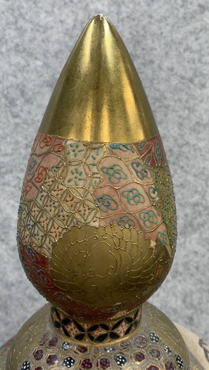 0000-03157 1円出品 骨董品 壺 飾り壺 薩摩焼 沈香壺 大型壺 0000-03157 1円出品 骨董品 壺 飾り壺 薩摩焼 沈香壺 大型壺
