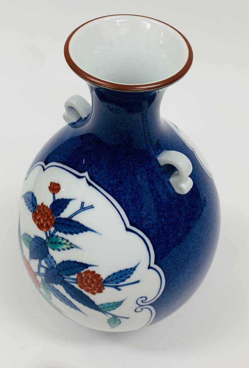 0002-03188 1円出品 骨董 花瓶 香蘭社 磁芸工房 染錦模様 花柄 0002-03188 1円出品 骨董 花瓶 香蘭社 磁芸工房 染錦模様 花柄