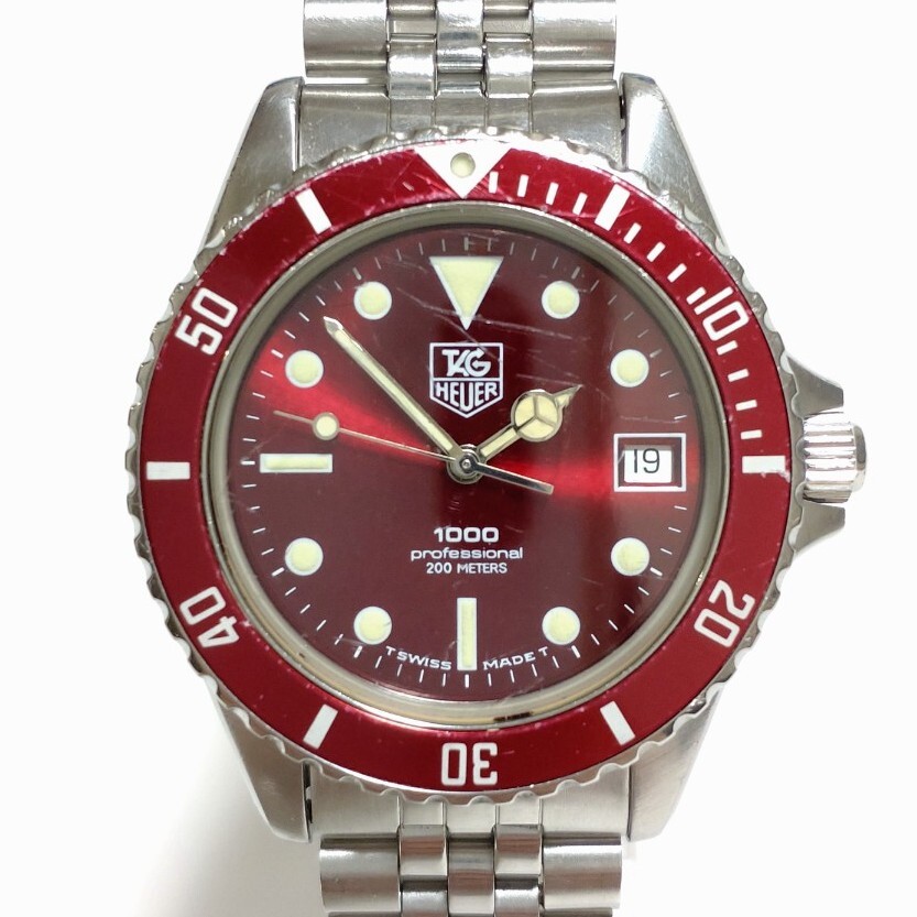 稼働品】電池交換済み TAG HEUER タグホイヤー 1000シリーズ 980 稼働品】電池交換済み TAG HEUER タグホイヤー 1000シリーズ 980