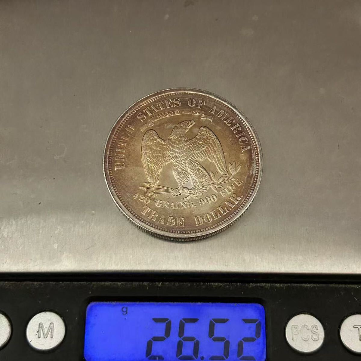 銀貨 1877年 アメリカ貿易銀 1ドル トレード ダラー銀貨 銀貨 1877年 アメリカ貿易銀 1ドル トレード ダラー銀貨