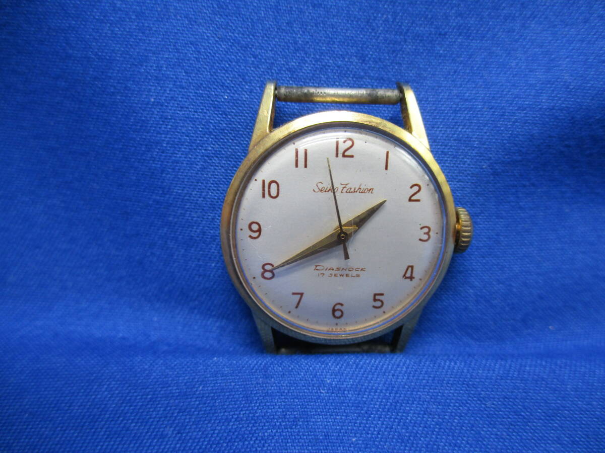 15861】☆本体のみ☆ Seiko Fashion K18 17石 17JEWELS DIASHOCK 15861】☆本体のみ☆ Seiko Fashion K18 17石 17JEWELS DIASHOCK