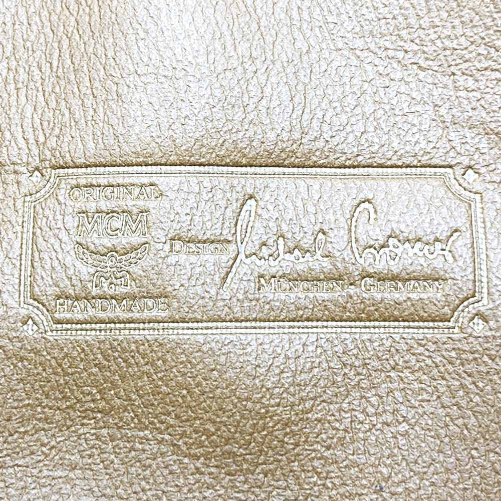 5％OFF!!!セール【6/11まで】MCM エム?シー?エム クラッチバッグ セカンドバッグ ヴィセトス柄 レザー ブラウン メンズ