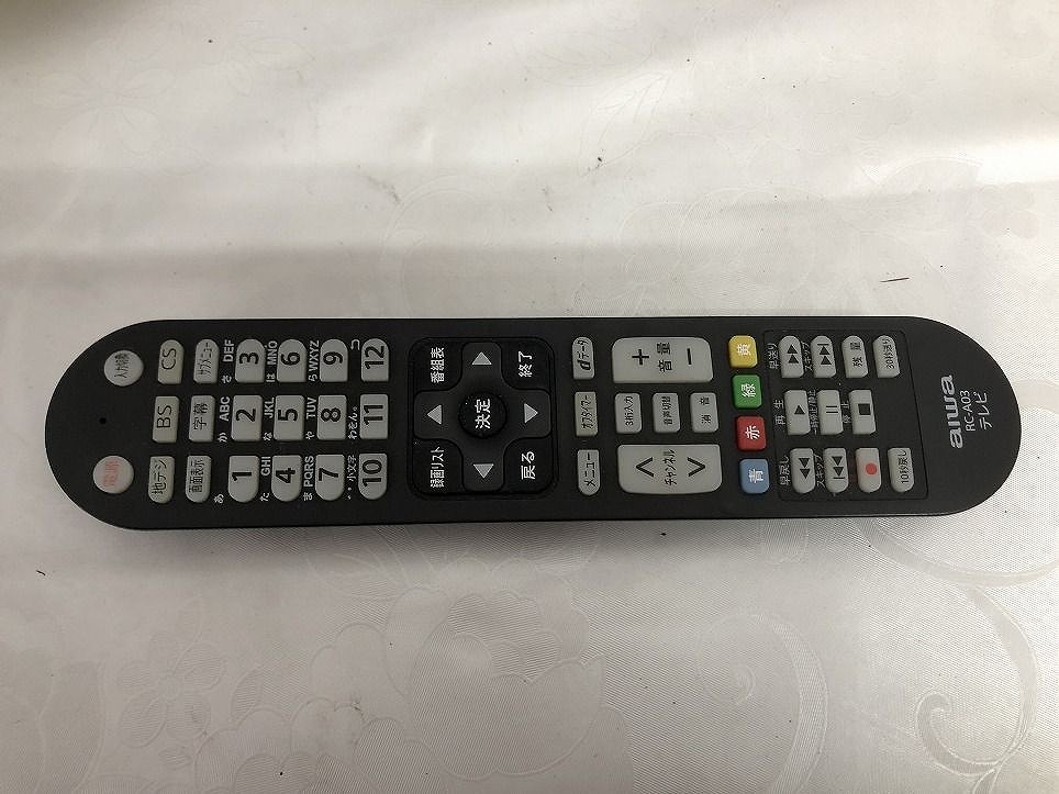 aiwa アイワ 液晶テレビ TV-32HB10W 32インチ 2020年製 リモコン aiwa アイワ 液晶テレビ TV-32HB10W 32インチ 2020年製 リモコン