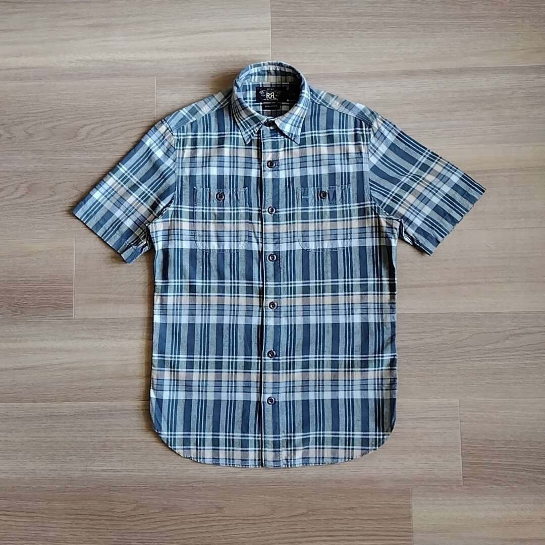 RRL チェックシャツ メンズ サイズXS ダブルアールエル 半袖 RRL チェックシャツ メンズ サイズXS ダブルアールエル 半袖