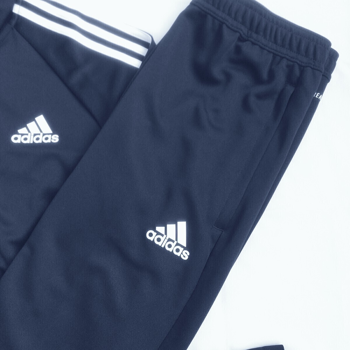 adidas ジャージ上下セット ネイビー 3本ライン - メルカリ