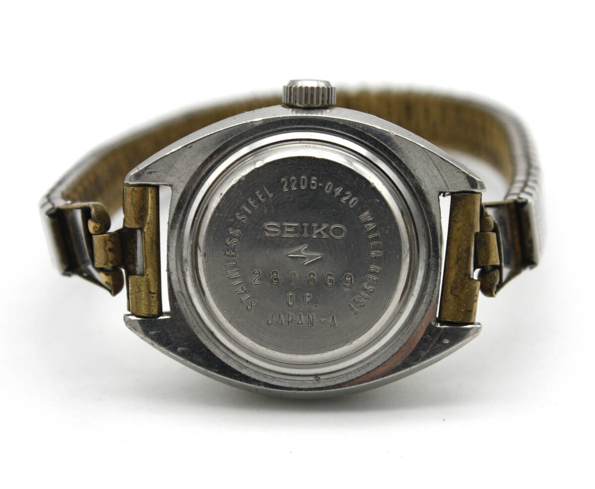 不動品 SEIKO セイコー 自動巻き 2205-0420 シルバー文字盤
