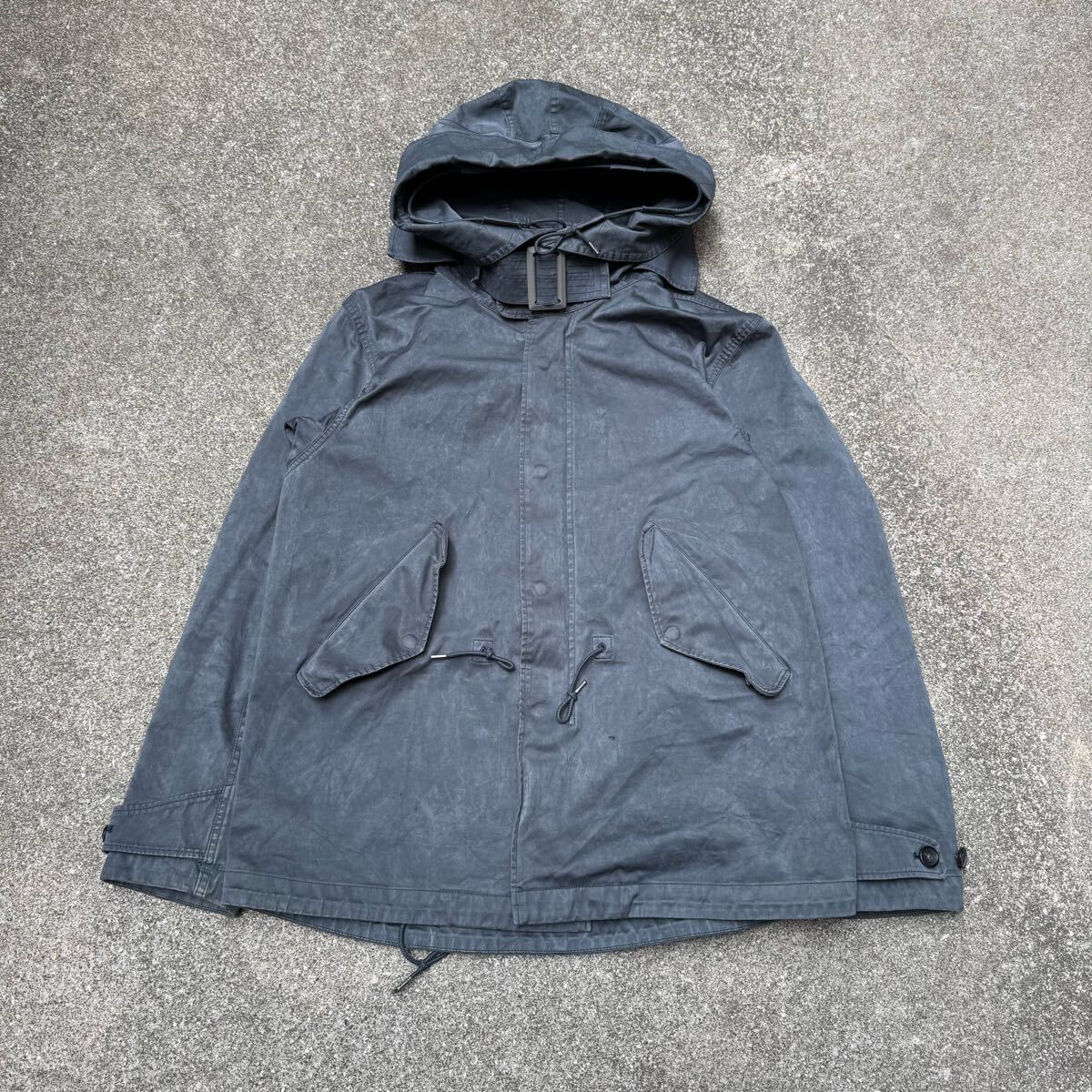 高品質 イタリア製 Ten-C Short Parker ミリタリー ジャケット グレー ヴィンテージ マウンテンパーカー モッズコート 撥水 57 M相当_画像1
