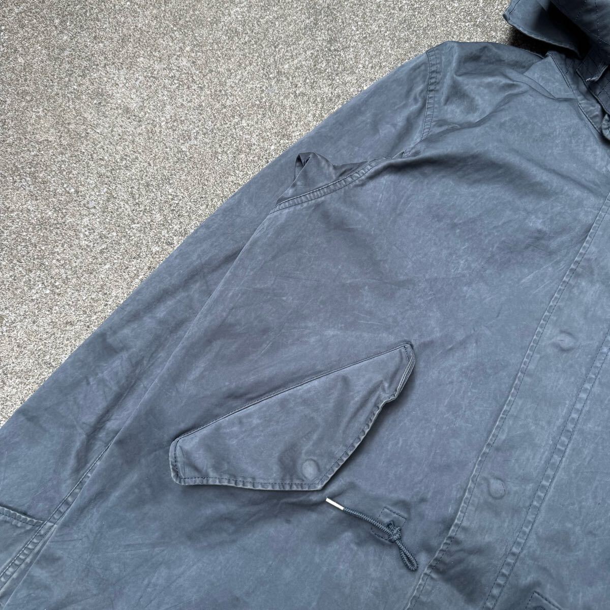高品質 イタリア製 Ten-C Short Parker ミリタリー ジャケット グレー ヴィンテージ マウンテンパーカー モッズコート 撥水 57 M相当_画像3