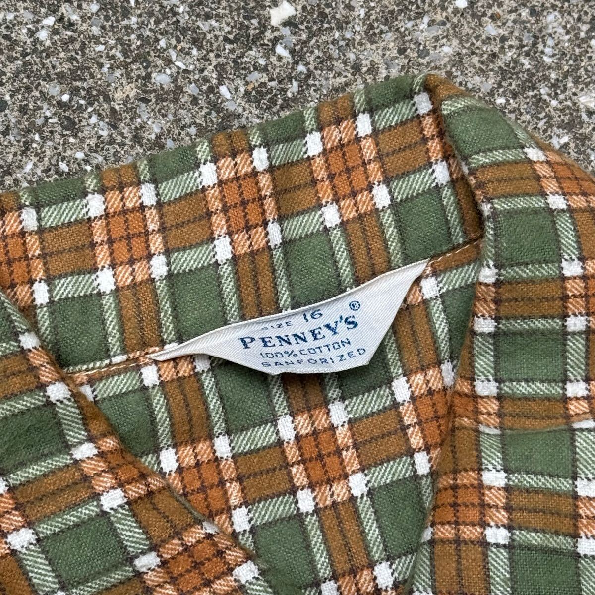 希少 デッドストック 50s Penney's プリントネルシャツ プリネル 希少 デッドストック 50s Penney's プリントネルシャツ プリネル
