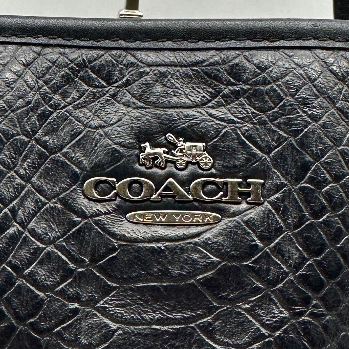 希少品】COACH コーチ トートバッグ パイソン 蛇革 ビジネス 希少品】COACH コーチ トートバッグ パイソン 蛇革 ビジネス