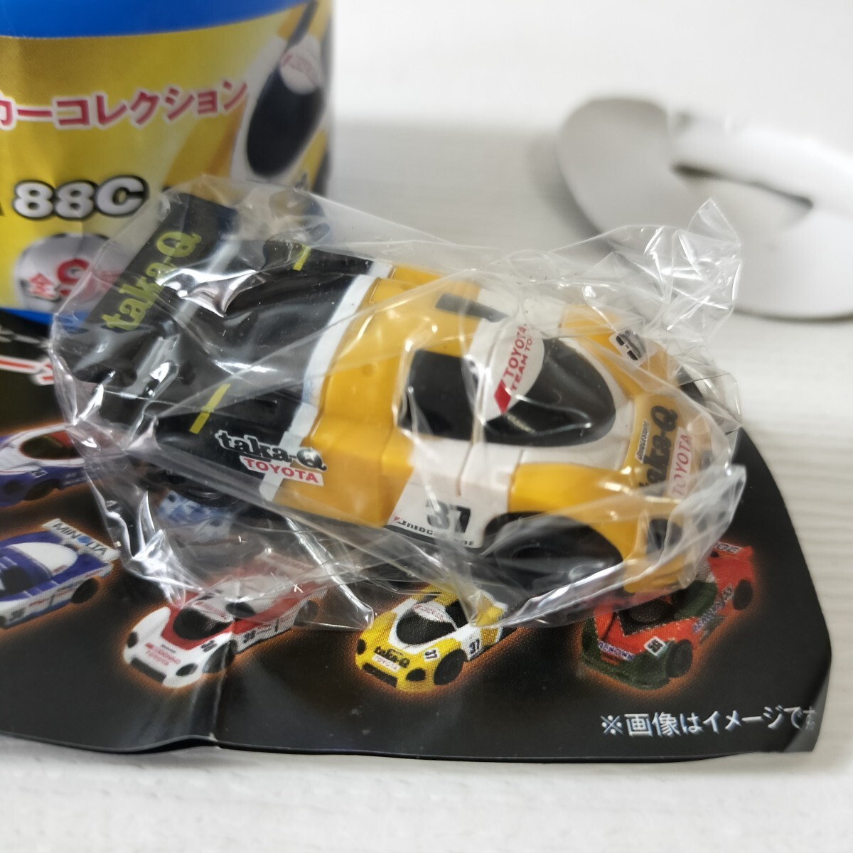 サントリーコーヒーボス 栄光のレーシングカーコレクション taka-Q TOYOTA 88C (NO.37) ブルバックカー 未使用品 ミニカー