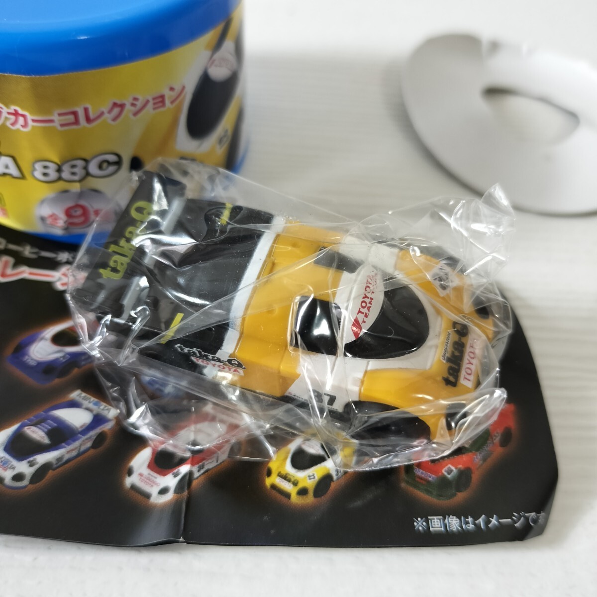 サントリーコーヒーボス 栄光のレーシングカーコレクション taka-Q TOYOTA 88C (NO.37) ブルバックカー 未使用品 ミニカー
