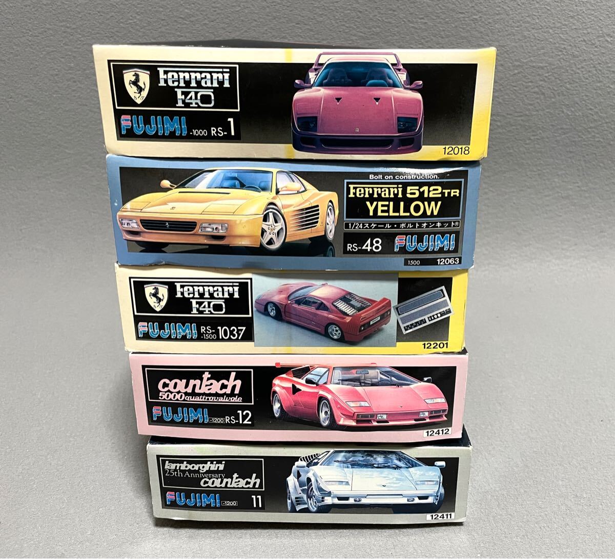 未組立 1/24スケール FUJIMI プラモデル 5点セット フェラーリ