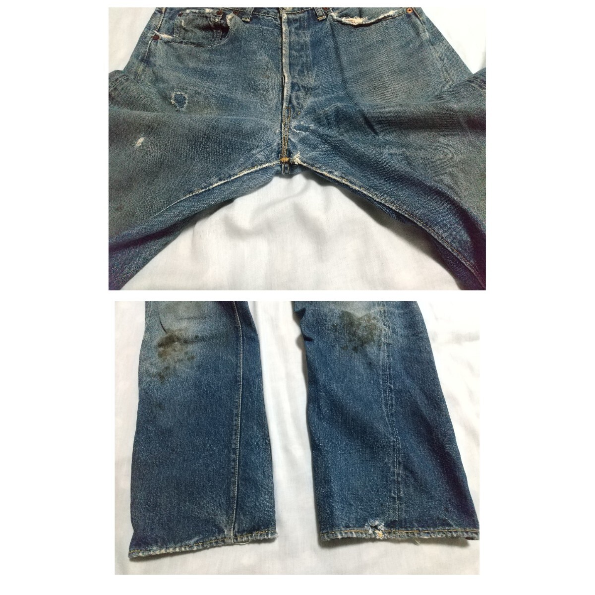 50s Vintage LEVI'S 501XX 革パッチ W32 デニム リーバイス 50s Vintage LEVI'S 501XX 革パッチ W32 デニム リーバイス