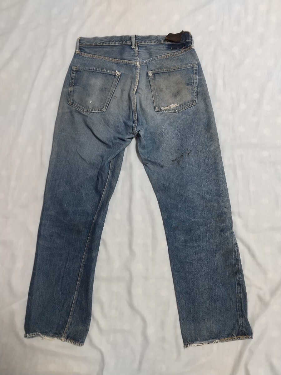50s Vintage LEVI'S 501XX 革パッチ W32 デニム リーバイス 50s Vintage LEVI'S 501XX 革パッチ W32 デニム リーバイス