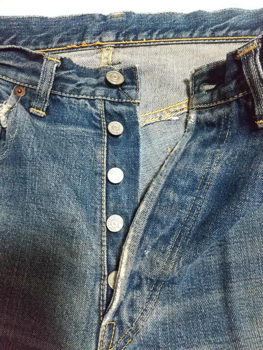 50s Vintage LEVI'S 501XX 革パッチ W32 デニム リーバイス 50s Vintage LEVI'S 501XX 革パッチ W32 デニム リーバイス