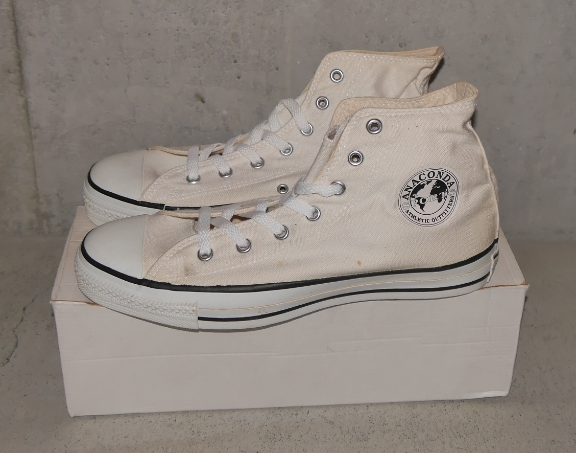  Converse 90s дыра темно синий da спорт специальный заказ все Star All star90 годы неиспользуемый товар MADE IN USA America производства Anaconda Sports28cm Vintage б/у одежда 