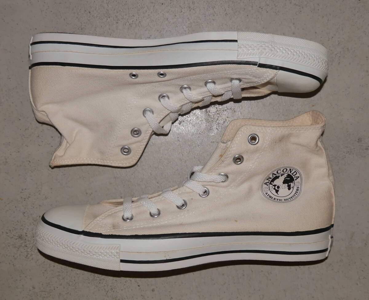  Converse 90s дыра темно синий da спорт специальный заказ все Star All star90 годы неиспользуемый товар MADE IN USA America производства Anaconda Sports28cm Vintage б/у одежда 