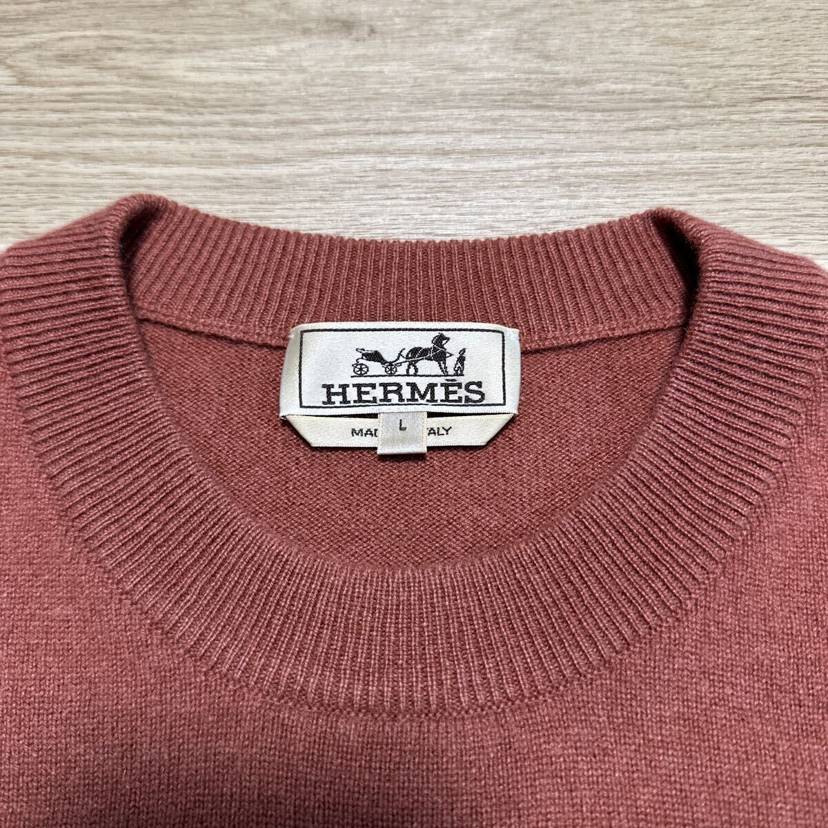 極美品】HERMES エルメス 最高級 カシミヤ100 極美品】HERMES エルメス 最高級 カシミヤ100