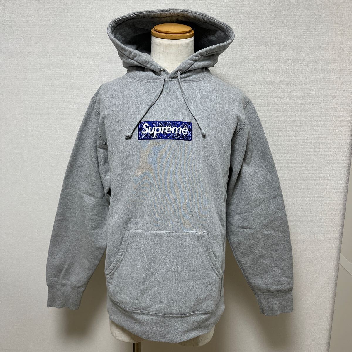 極美品】Supreme BANDANA Box Logo Hooded Sweatshirt heather 極美品】Supreme BANDANA Box Logo Hooded Sweatshirt heather