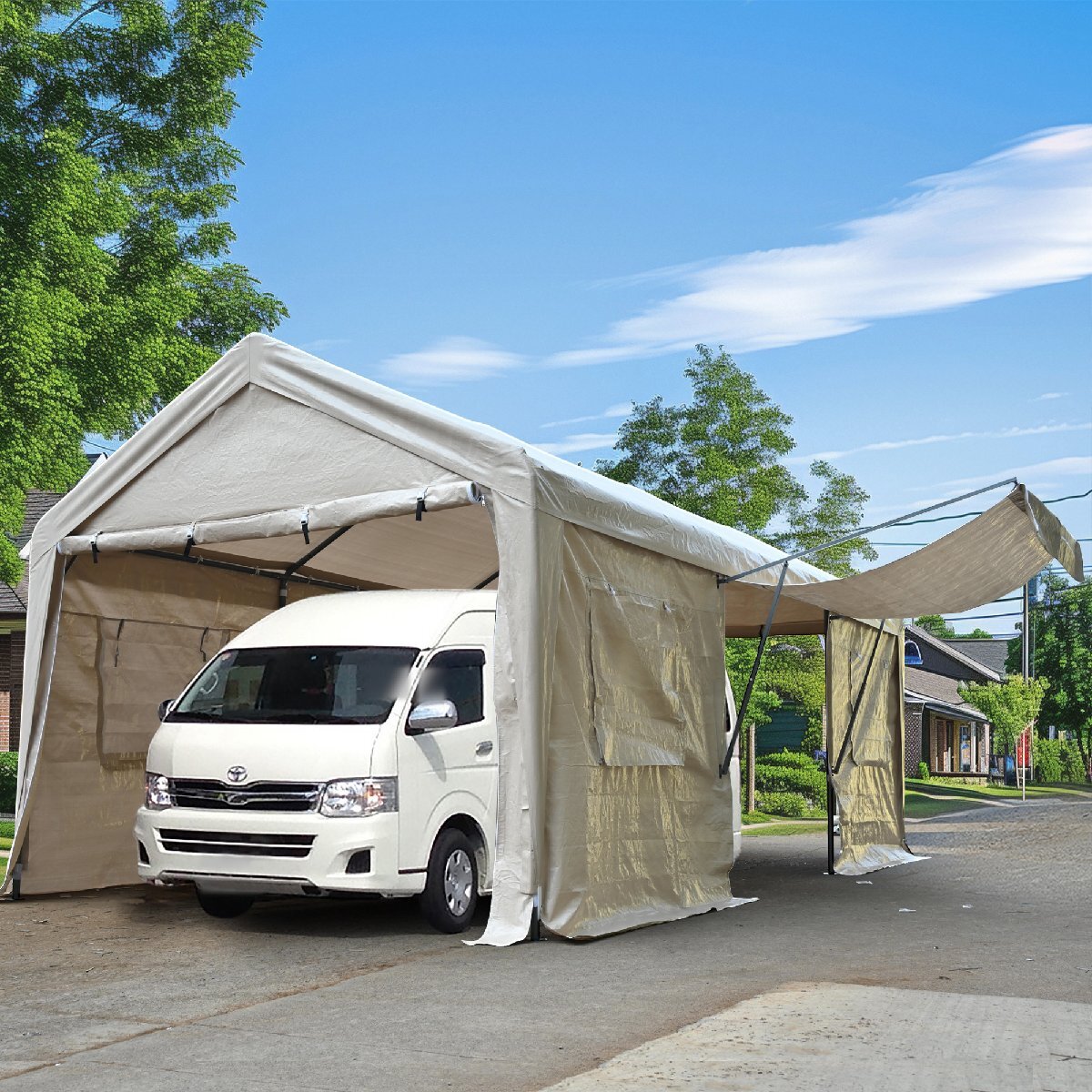 テント 車庫テント ガレージテント 3×6m UV ガレージテント カー テント 車庫テント ガレージテント 3×6m UV ガレージテント カー