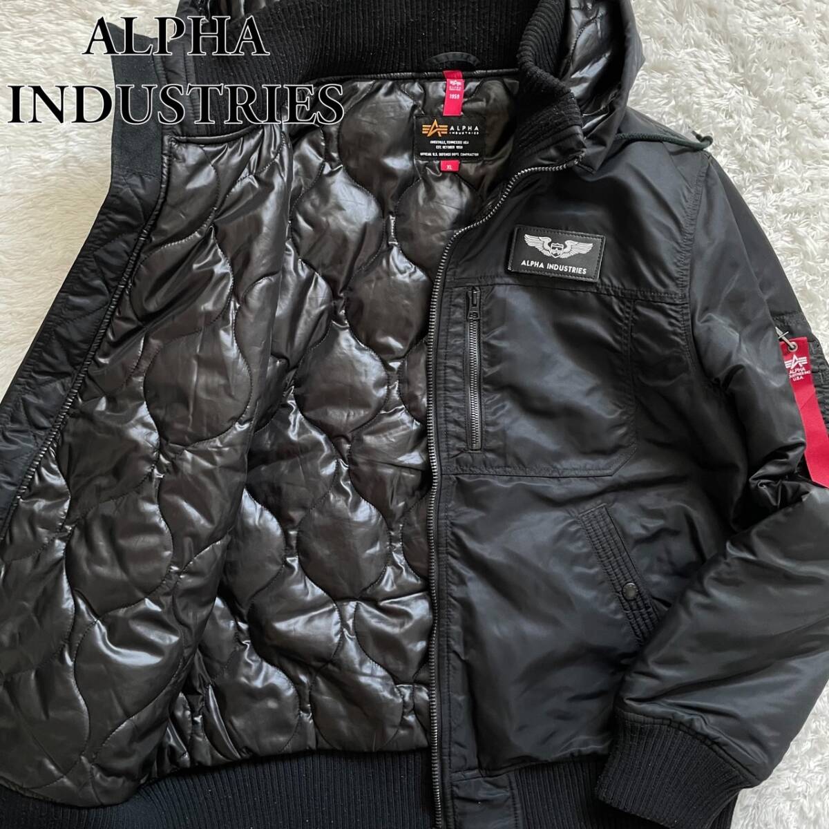 □極美品/2XL相当□ALPHA INDUSTRIES アルファインダストリーズ □極美品/2XL相当□ALPHA INDUSTRIES アルファインダストリーズ