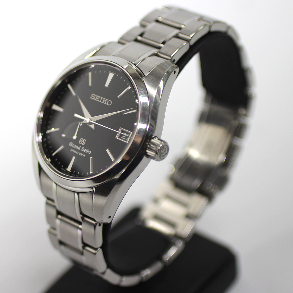 【GRAND SEIKO】グランドセイコー スプリングドライブ SBGA003 ブラック文字盤 自動巻き メンズ 腕時計_画像2