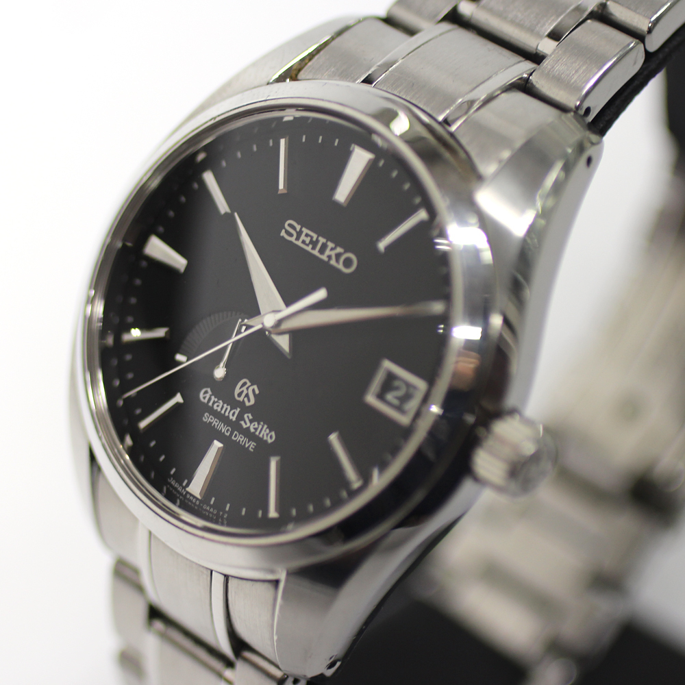 【GRAND SEIKO】グランドセイコー スプリングドライブ SBGA003 ブラック文字盤 自動巻き メンズ 腕時計_画像3