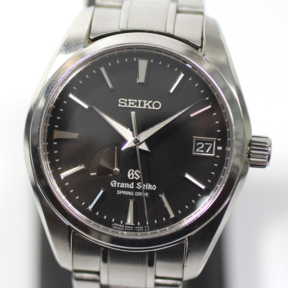 【GRAND SEIKO】グランドセイコー スプリングドライブ SBGA003 ブラック文字盤 自動巻き メンズ 腕時計_画像1