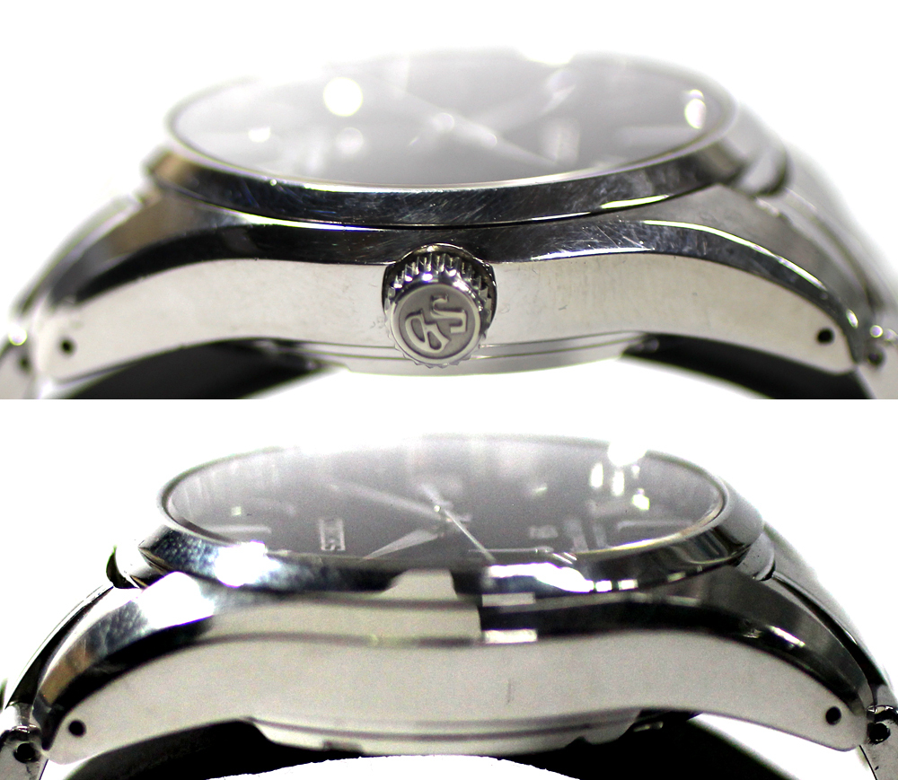 【GRAND SEIKO】グランドセイコー スプリングドライブ SBGA003 ブラック文字盤 自動巻き メンズ 腕時計_画像5