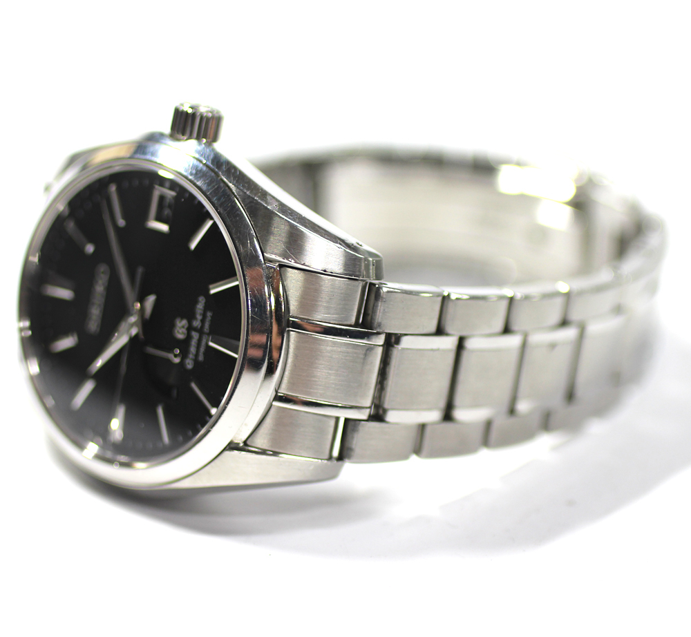 【GRAND SEIKO】グランドセイコー スプリングドライブ SBGA003 ブラック文字盤 自動巻き メンズ 腕時計_画像7