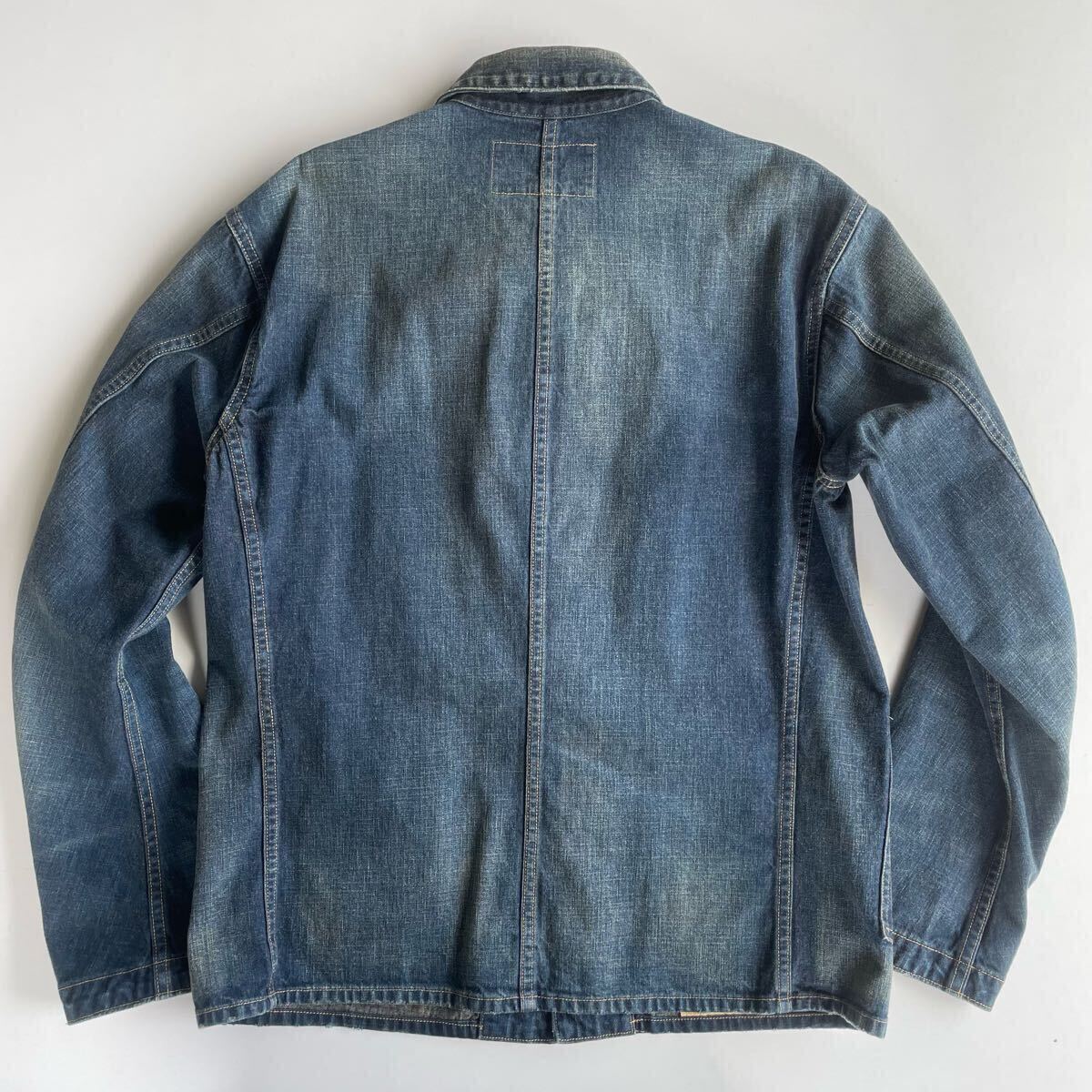 名作/ベッカム着】RRL “Indigo Denim Chore Jacket” S 名作/ベッカム着】RRL “Indigo Denim Chore Jacket” S