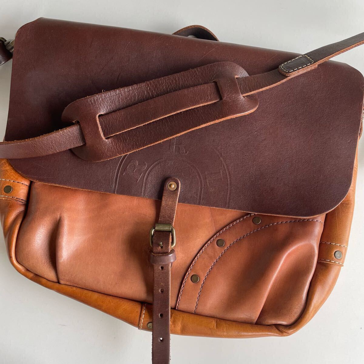 傑作】RRL “Leather Messenger Bag” レザー メッセンジャー 傑作】RRL “Leather Messenger Bag” レザー メッセンジャー