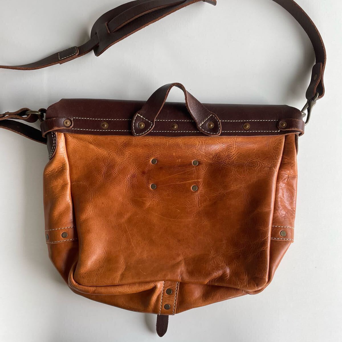 傑作】RRL “Leather Messenger Bag” レザー メッセンジャー 傑作】RRL “Leather Messenger Bag” レザー メッセンジャー
